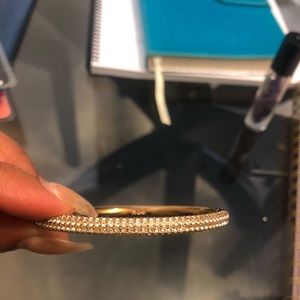 Swarovski, rose gold plated, sleek/modern